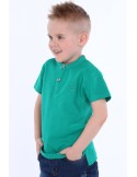 Boy\'s T-shirt with green buttons NDZ4471 - Online store - Boutique